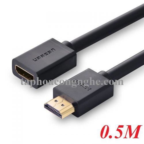 Ugreen 10140 0.5M màu Đen Cáp tín hiệu HDMI nối dài hỗ trợ 4K x 2K HD107 30010140
